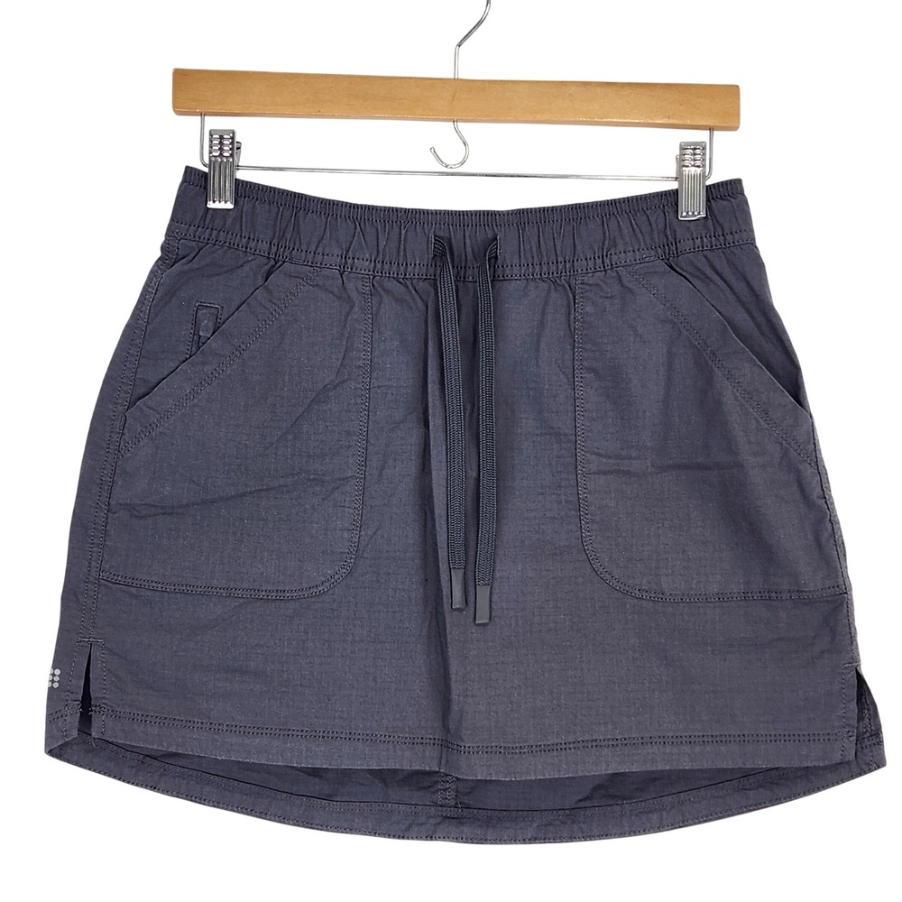 Title Nine Scout Ripstop Skort Gray XS‎ Hiking Skirt Pockets TN-610907 Outdoor